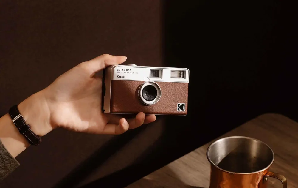 H35 Original Kodak EKTAR H35 Half Frame Camera 35mm Film Camera Reusable Film Camera With Flash Light For Gift Optional FilmRoll - Image 4