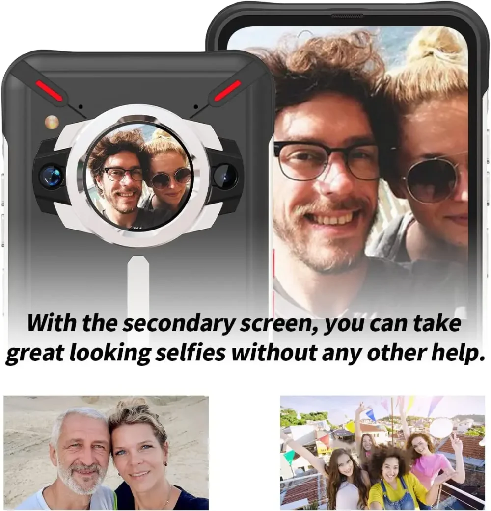 Unihertz Ticktock S Rugged 5G Smartphone 8GB 256GB Cell Phone 5200mAh Mobile Phone 64MP Camera 30W 6.53" Screen Dimensity 700 - Image 6